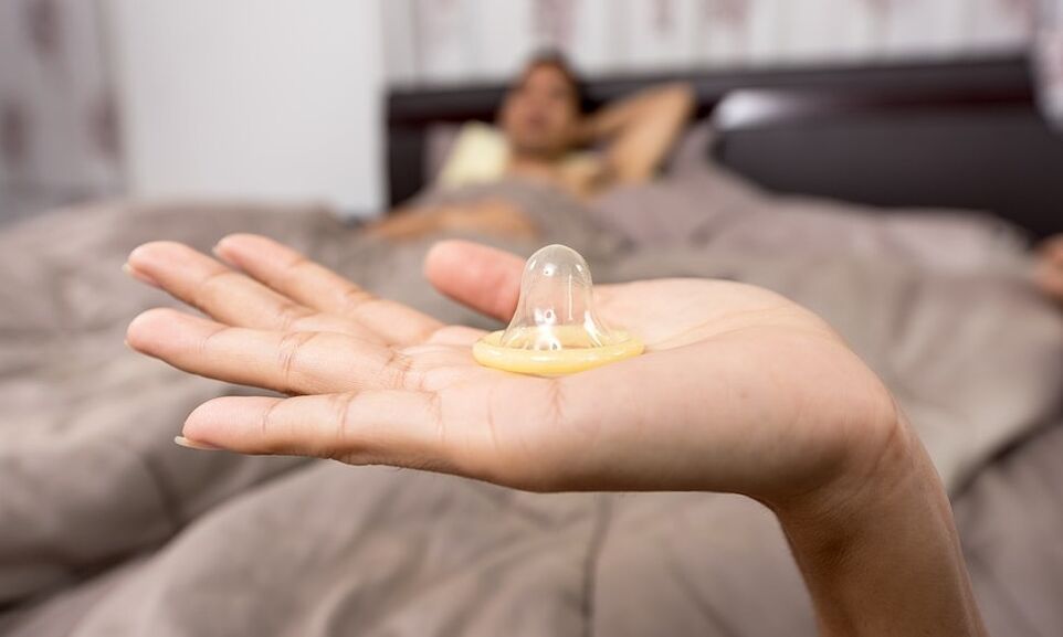 condom and lubricant when waking up