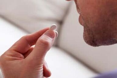 Taking pills to treat erectile dysfunction
